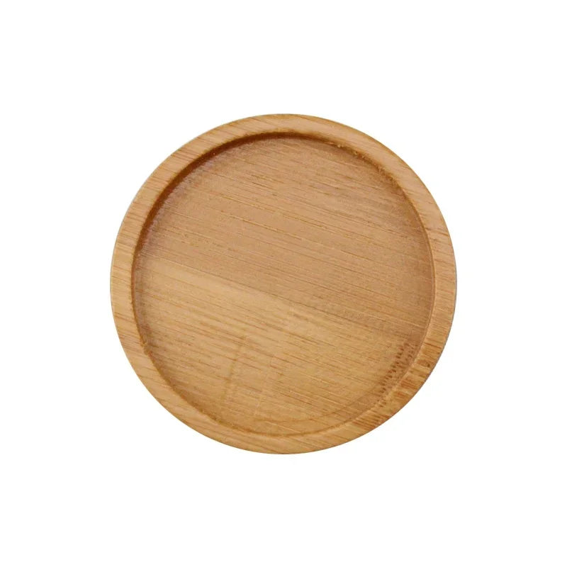 Tea Coffee Cup Pad Placemats Decor Walnut Bamboo Coasters Durable Heat Resistant Square Round Drink Mat Bowl Teapot