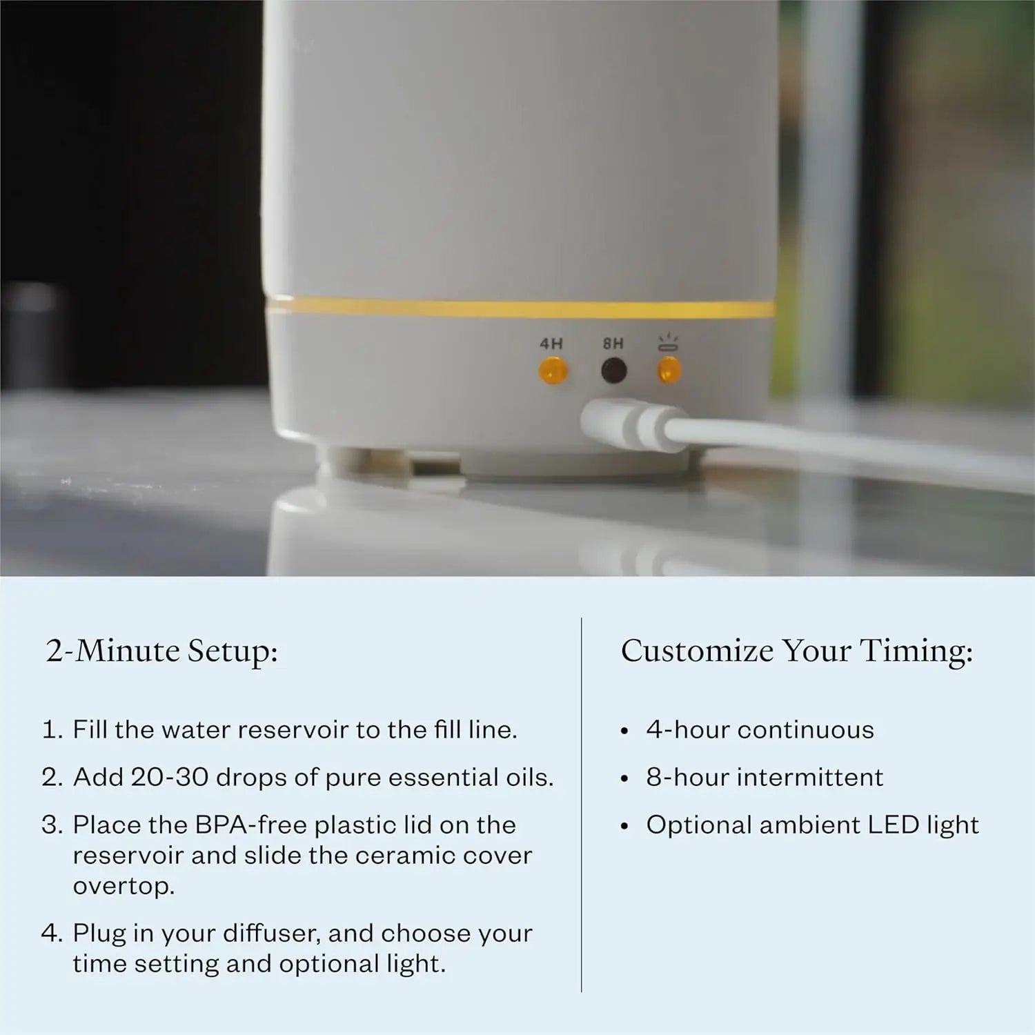 Stone Diffuser, Ceramic Ultrasonic Essential Oil Diffuser for Aromatherapy | Ceramic Diffuser, Diffusers for Home, Oil Diffuser,