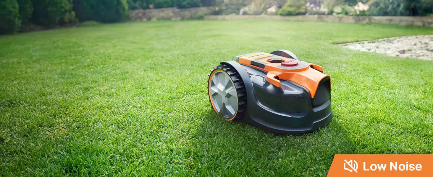 OcuMow™ Robot Lawn Mower Perimeter Wire Free Robotic for Small Yards up to 1000 Square feet Optical Navigation Automa