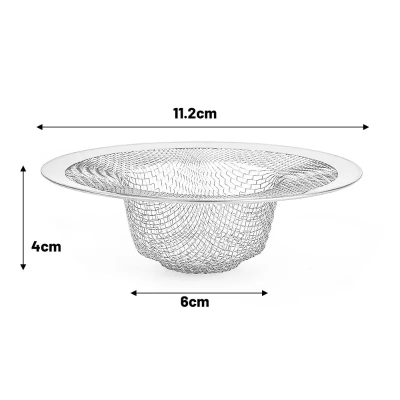 10/1x Stainless Steel Sink Filter Kitchen Bathroom Floor Drain Mesh Filters Drain Basket Waste Screen Hole Trap Strainer Stopper