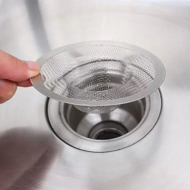 10/1x Stainless Steel Sink Filter Kitchen Bathroom Floor Drain Mesh Filters Drain Basket Waste Screen Hole Trap Strainer Stopper