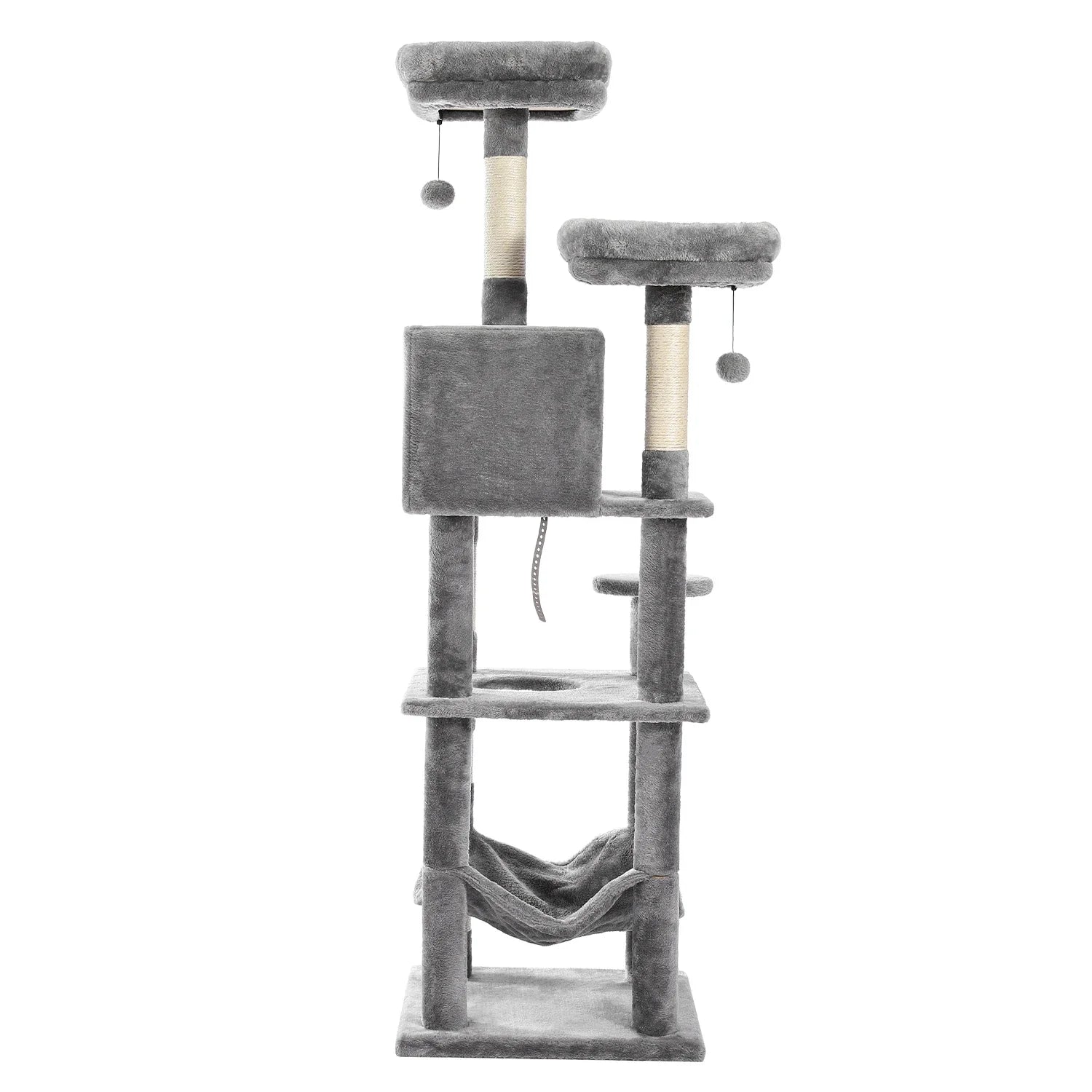 Multi-Level Cat Tree with Condo Scratching Posts Large Cat Tower with Hammock Cat Accessories Kitty Cat Toys Cat Pet Supplies