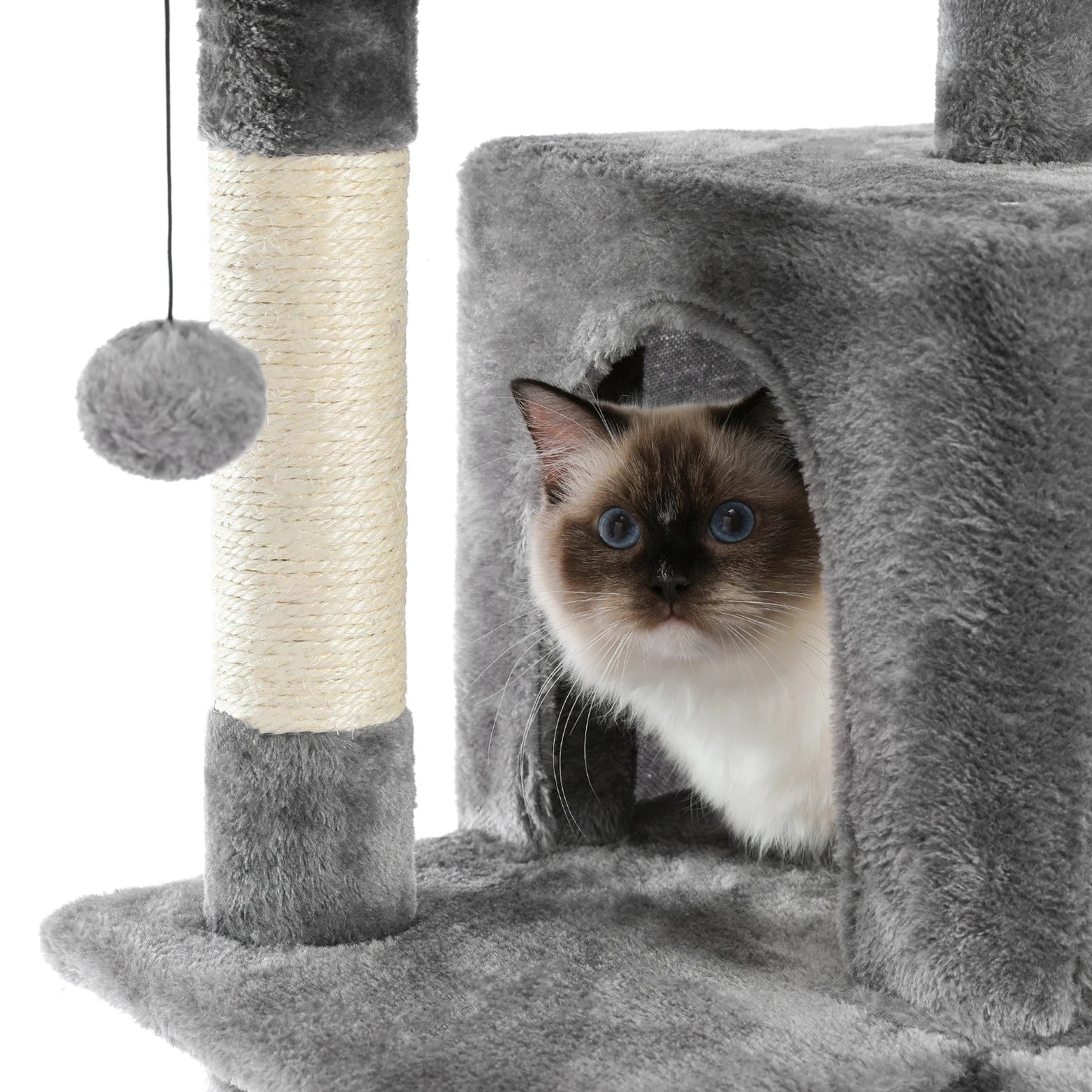 Multi-Level Cat Tree with Condo Scratching Posts Large Cat Tower with Hammock Cat Accessories Kitty Cat Toys Cat Pet Supplies