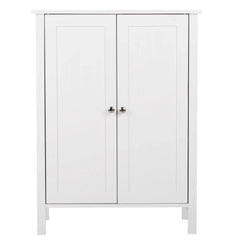 Double Doors Bathroom Cabinet White