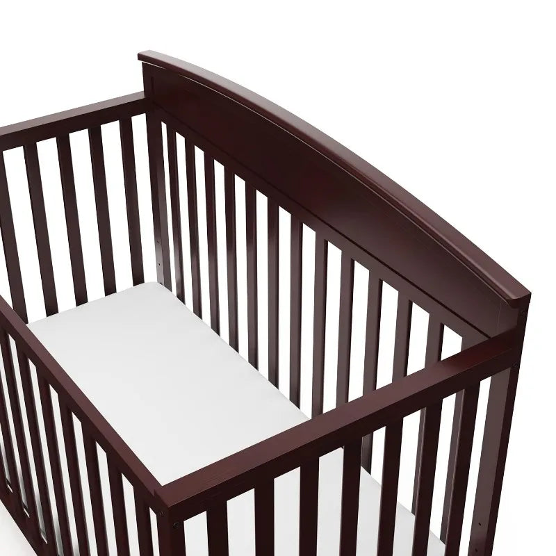 Benton 5-in-1 Convertible Crib – GREENGUARD Gold Certified,Converts from Baby Crib to Toddler Bed,Daybed and Full-Size Bed