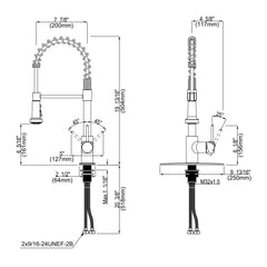 COZZIVITA AA008AI Pull Down Kitchen Faucet