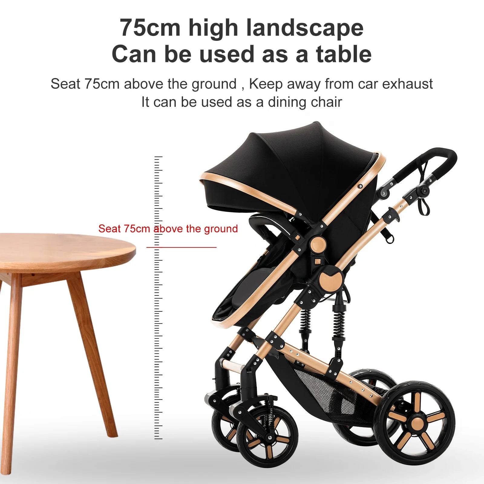 High quality newborn Lightweight  Baby Stroller  Folding Cart  Comfort Baby Stroller 3 in 1 Child Safety Seat With ISOfix