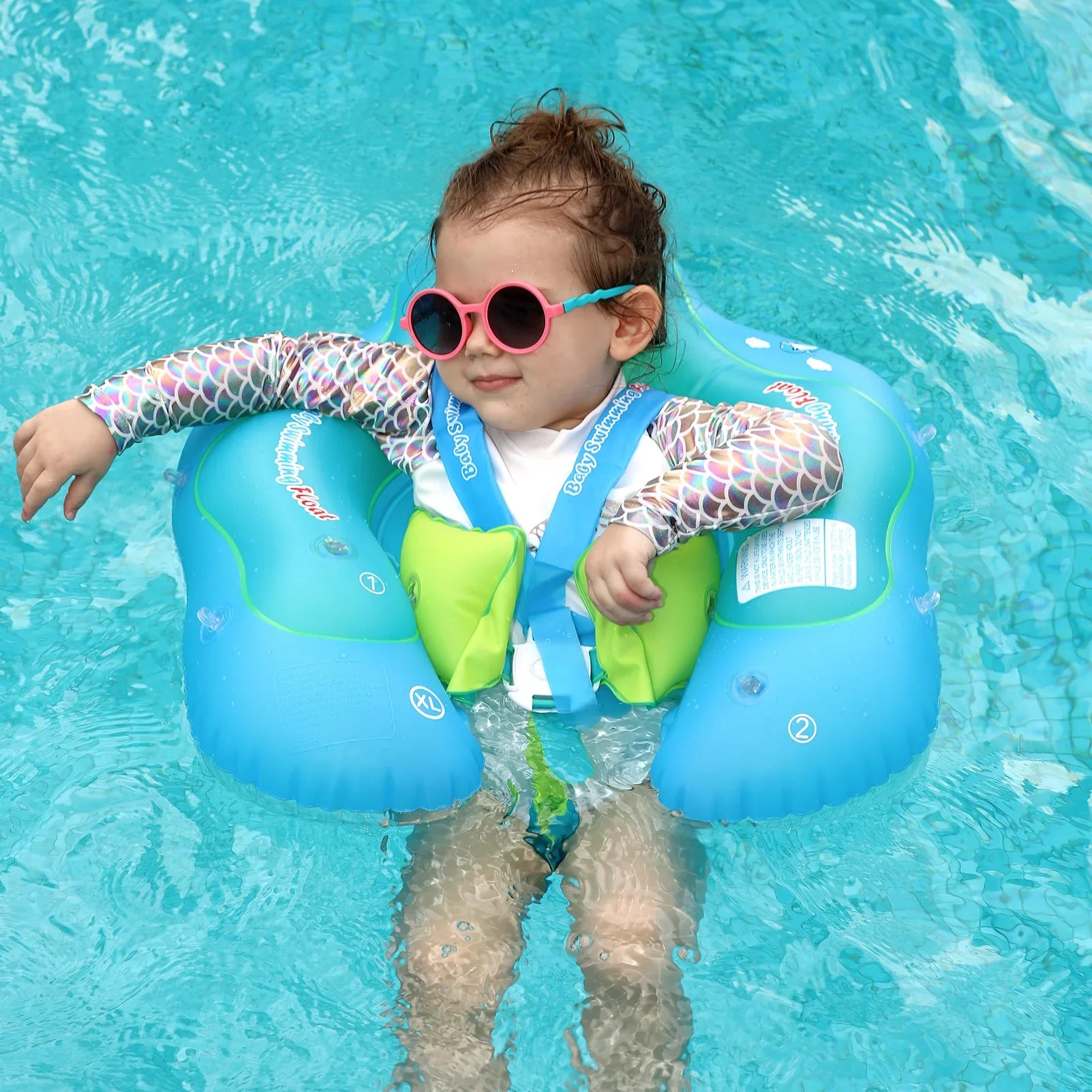 Baby Swimming Ring Newborn Baby Float Inflatable Kids Swimming Pool Accessories Infant Circle Inflatable Raft Children's Toy