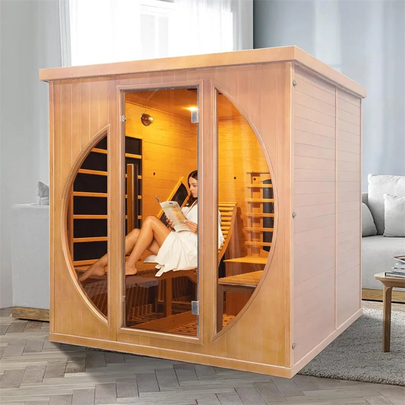 2 Person Wooden Infrared Sauna Room Erson Sauna Room Waterstar Infrared dry Cedar Sauna