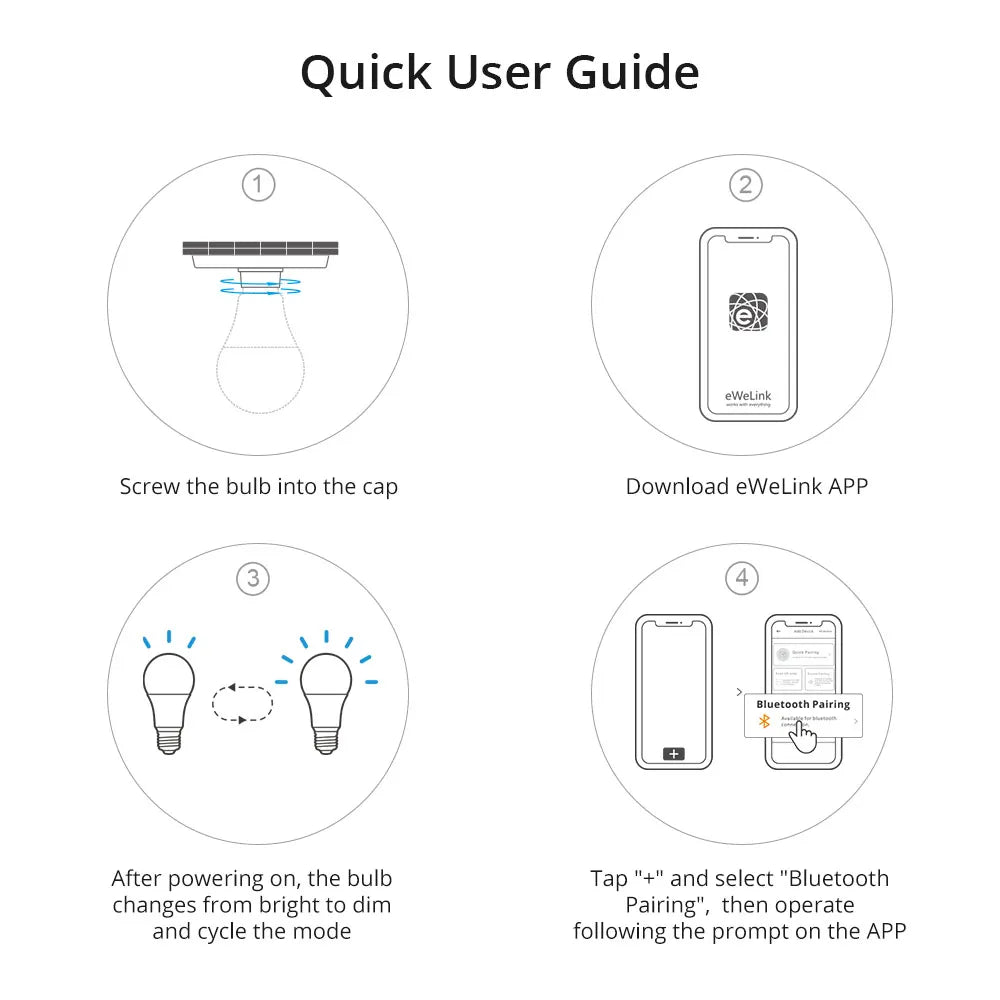 SONOFF Smart Light Bulb A19 A60 E26 E27 Dimmable Lamp WiFi ESP32 Smart Home Work With Alexa Google Home Yandex Alice Smartthings