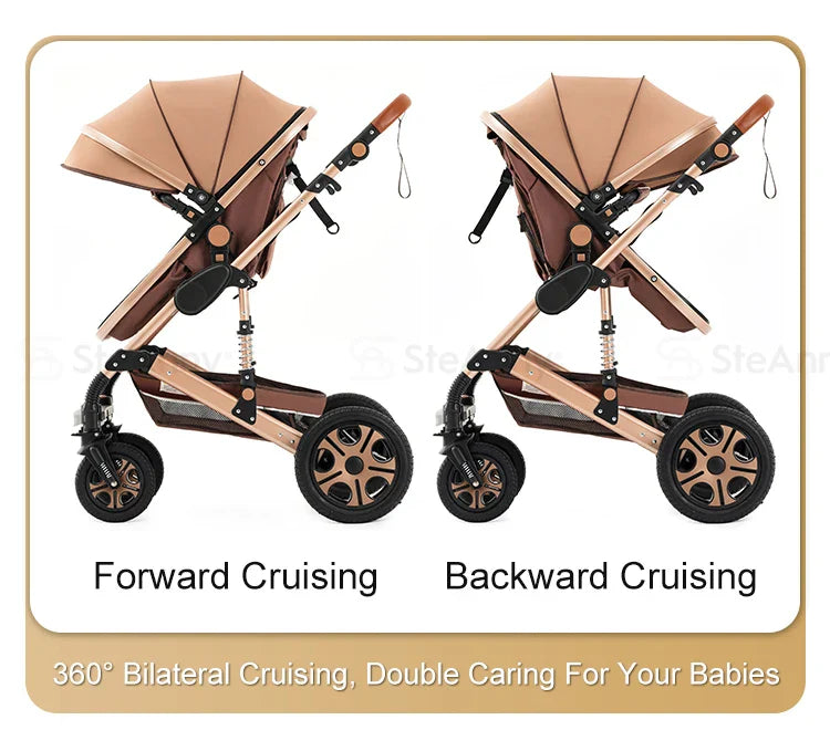 Baby Stroller Combo Car Seat Travel System Wagon Stroller Free Shipping Pram Portable  baby Carriage Bassinet Pram