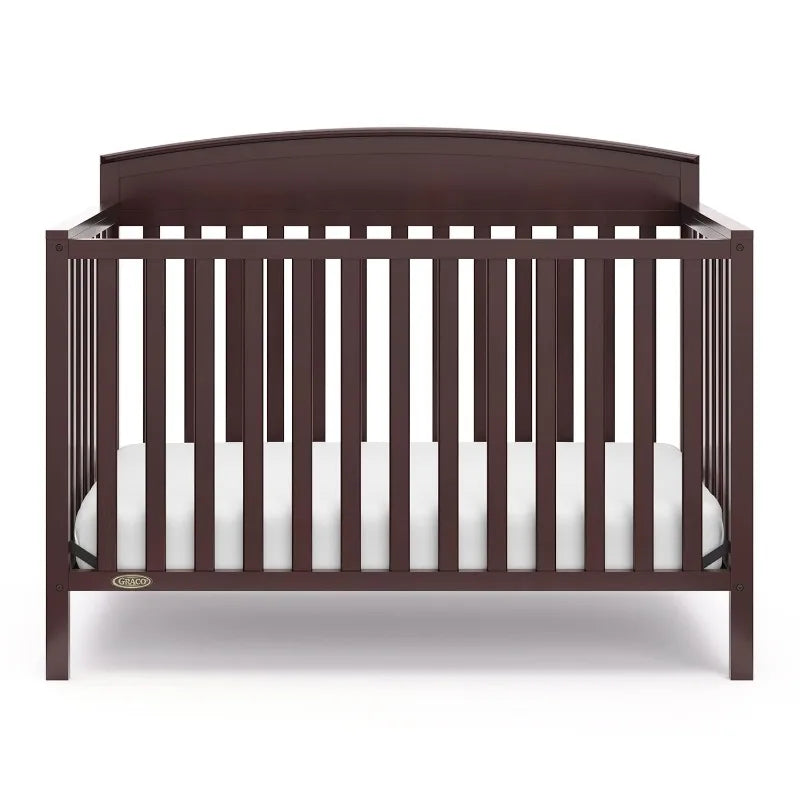 Benton 5-in-1 Convertible Crib – GREENGUARD Gold Certified,Converts from Baby Crib to Toddler Bed,Daybed and Full-Size Bed