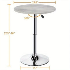 Home Bar Adjustable Pub Bar Round Table Height Range Counter Height Bistro Table