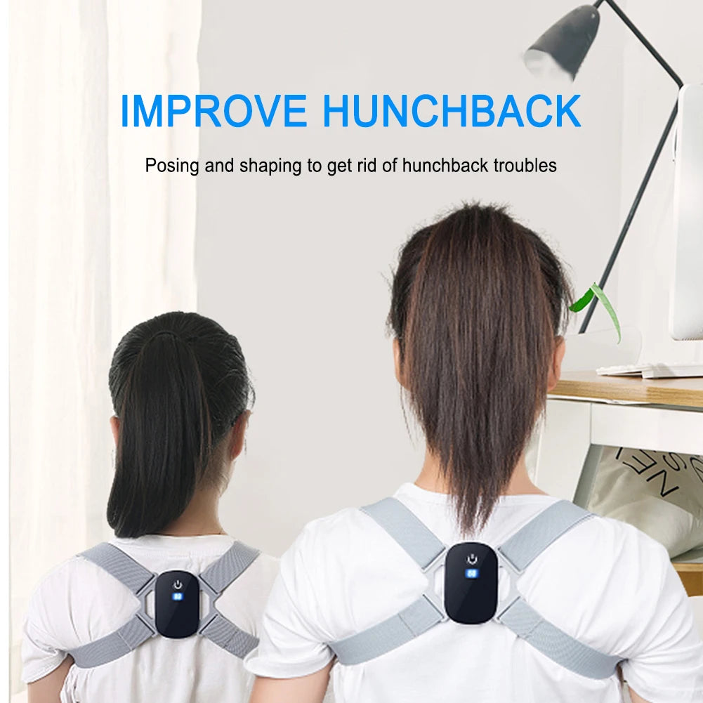 8-shaped Back Correction Belt Smart Sensor 400mAh Sitting Posture Corrector Vibration Reminder Adjustable for Children Adults