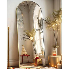 Full Length Mirror, Floor Mirror, 21"×64" Arched Full Length Mirror with Stand, Full Body Mirror, Standing Mirror