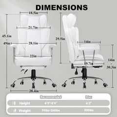 Gaming Chair,Office Chair with Pocket Spring Lumbar Support, Ergonomic Comfortable Wide Office Desk Computer Chair