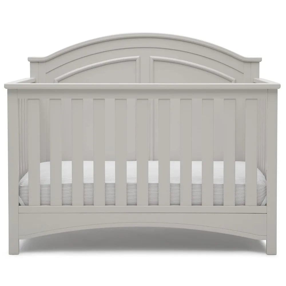 Delta Toddler Bed Children Perry 6-in-1 Convertible Crib - Greenguard Gold Certified, Moonstruck Grey