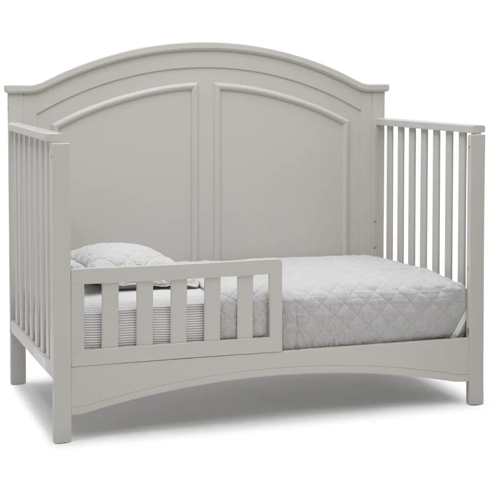 Delta Toddler Bed Children Perry 6-in-1 Convertible Crib - Greenguard Gold Certified, Moonstruck Grey