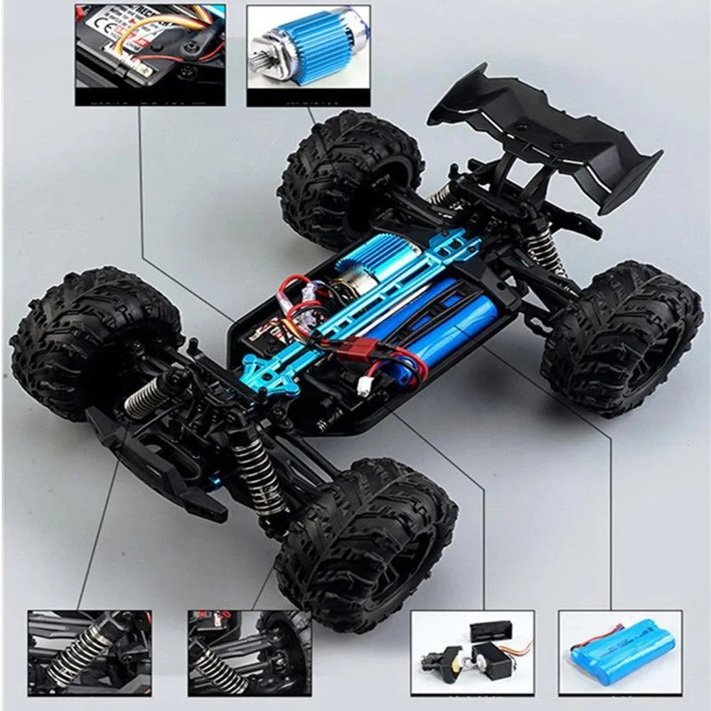 2024 New 1:16 Scale Large RC Cars 50km/h High Speed RC Cars Toys for Boys Remote Control Car 2.4G 4WD Off Road Monster Truck