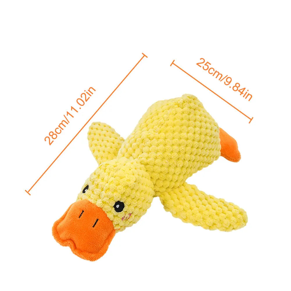 The Mellow Dog Calming Duck Stuffed Duck Dog Toy Dog Stuffed Animals Chew Toy Wild Goose Chew Toy for Dogs Teeth Cleaning