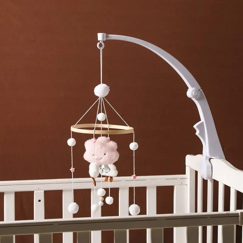 Baby Wooden Gym Frame Rocket Model Newborn Activity Gym Frame Hanging Pendant Rattle Toys For Baby Education Montessori Toys