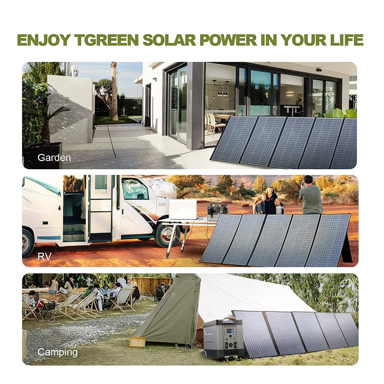 ALLPOWERS R1500 Portable Power Station with 100W/200W Solar Panel 1152Wh LiFePO4 AC Output Solar Generator for Garden Party