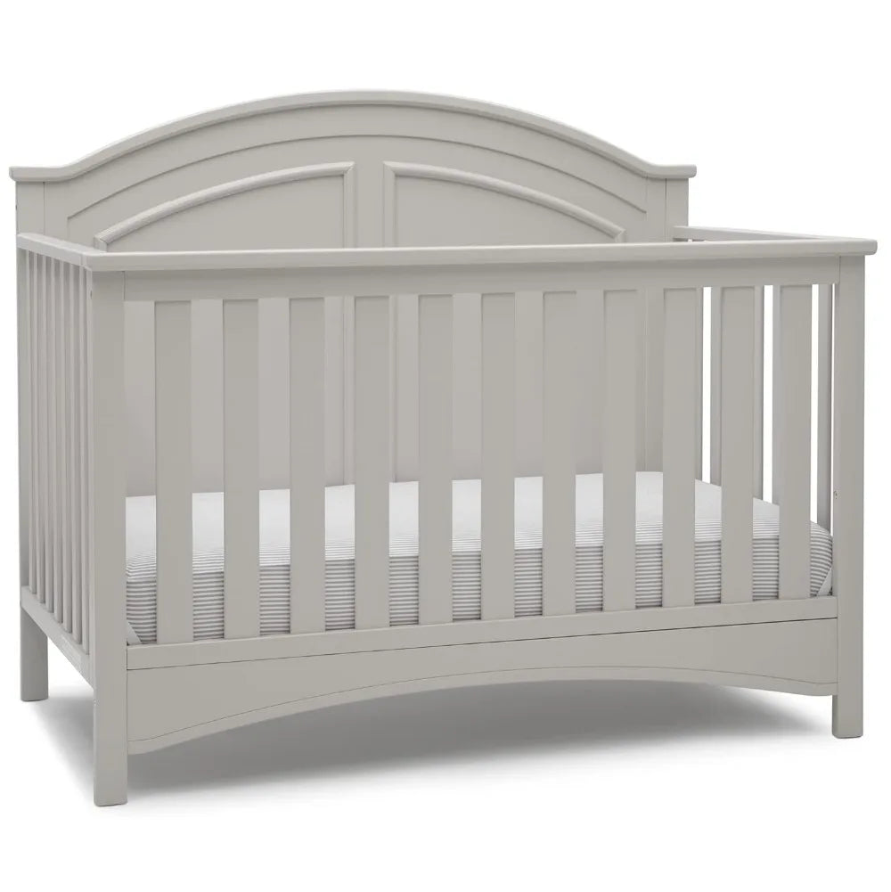 Delta Toddler Bed Children Perry 6-in-1 Convertible Crib - Greenguard Gold Certified, Moonstruck Grey