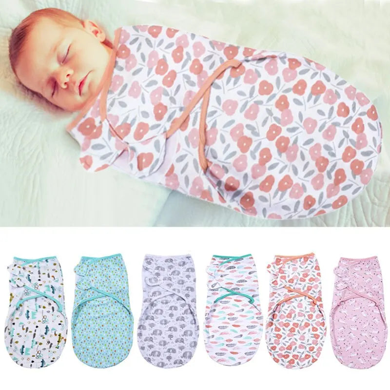 Baby Swaddle Blanket Newborn Infant Adjustable Swaddling Sleep Sack for Boy Girl