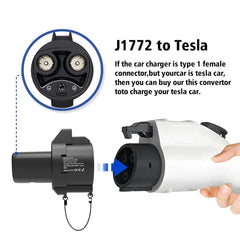 LONLINK 1772 To Tesla Electric Car Charging Connector  EV Charger Adapter For Tesla Model X/Y/3/S  Tesla model Y accessories