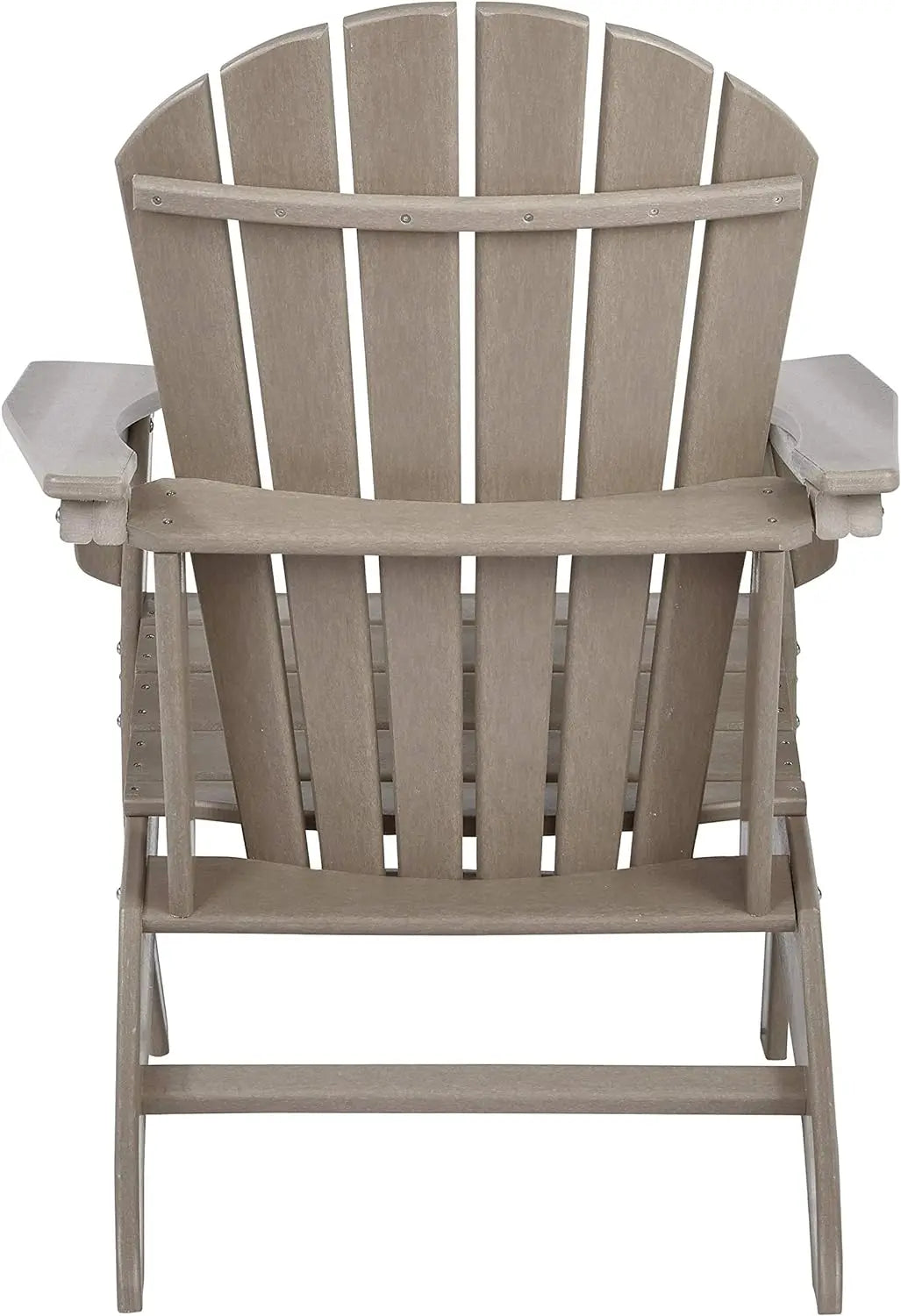 Signature Design by Ashley Sundown Treasure Outdoor Patio HDPE Adirondack Chair, Light Brown