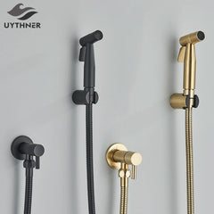 Uythner Bathroom Bidet Faucet Brass Tap Washer Mixer Single Cold Water Shower Sprayer Head Tap Toilet Faucets Toilet Handle Jet