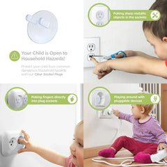 10pcs Outlet Covers Baby Proofing Safety -Child Secure Electric Plug Protectors With Hidden For Kids Toddler Protection