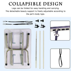 36"/46" Professional Dog Pet Grooming Table Adjustable Heavy Duty Portable w/Arm & Noose & Mesh Tray