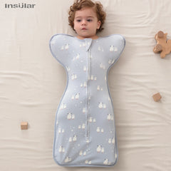 INSULAR 4 Seasons Newborn Cotton Anti-shock Sleeping Bags Raised Hand Printed Sleepsacks Baby Swaddle Bags Infant Items