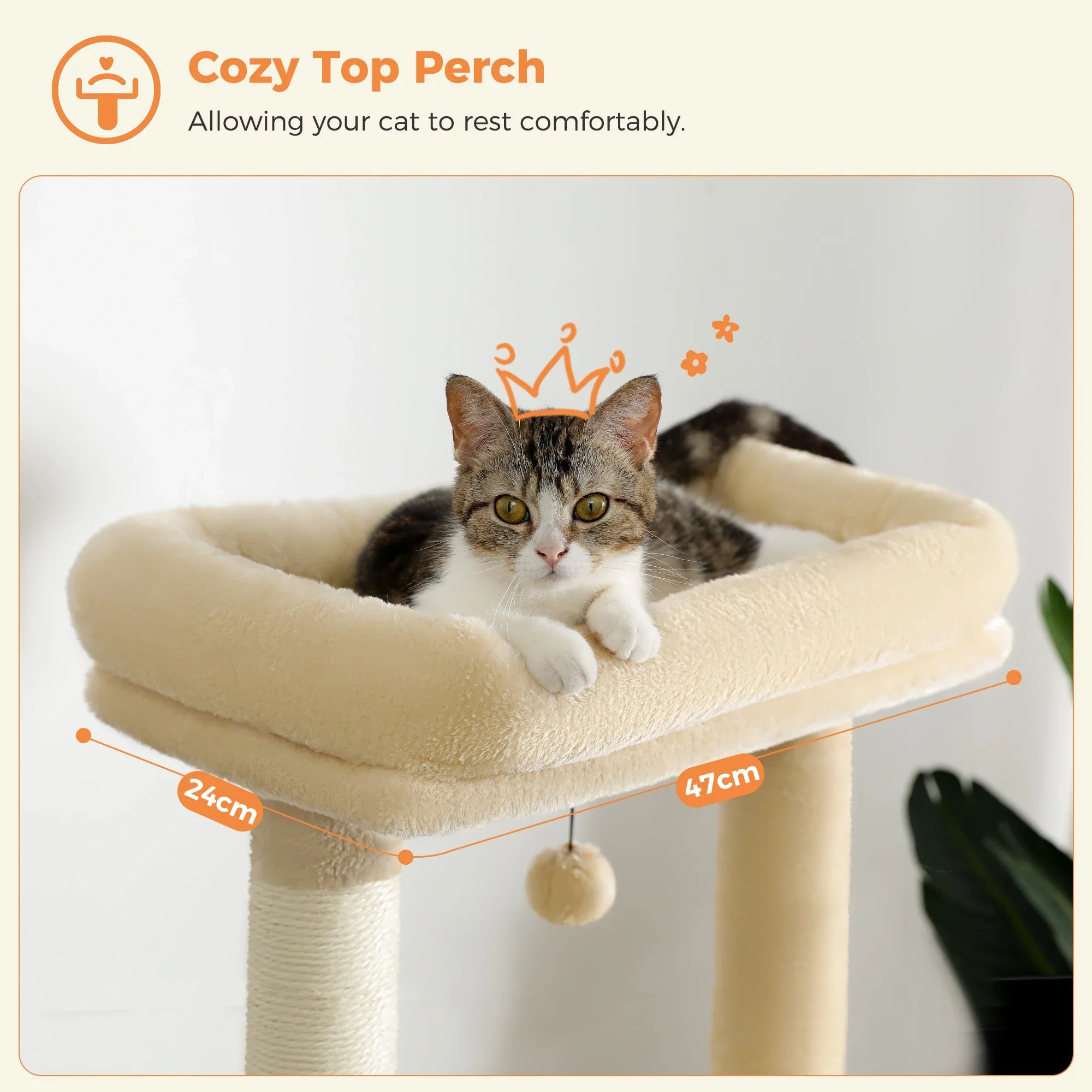 Multi-Level Cat Tree with Condo Scratching Posts Large Cat Tower with Hammock Cat Accessories Kitty Cat Toys Cat Pet Supplies