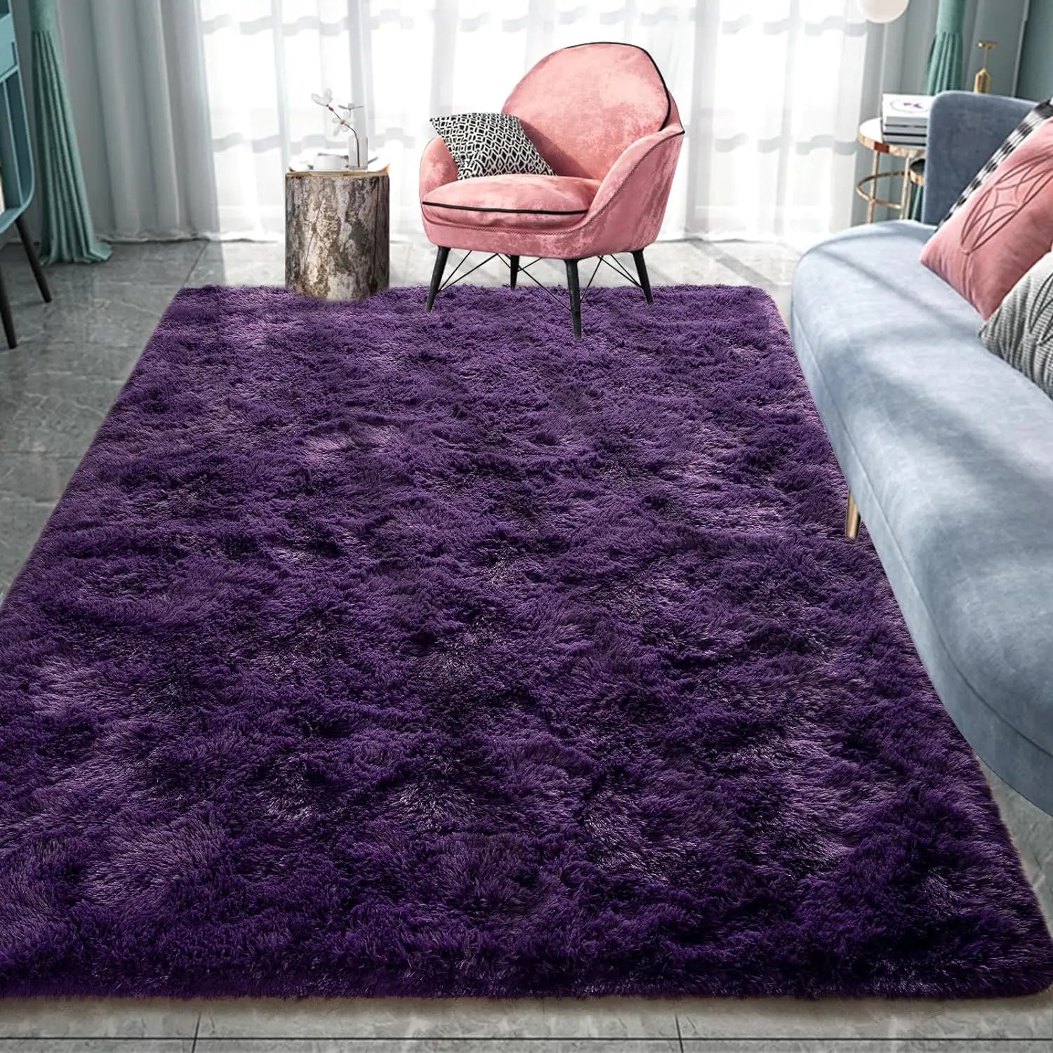 Noahas Fluffy Rugs for Bedroom Fuzzy Area Rugs for Living Room Soft Kids Carpet Non Slip Rugs for Hardwood Floors Room Decor