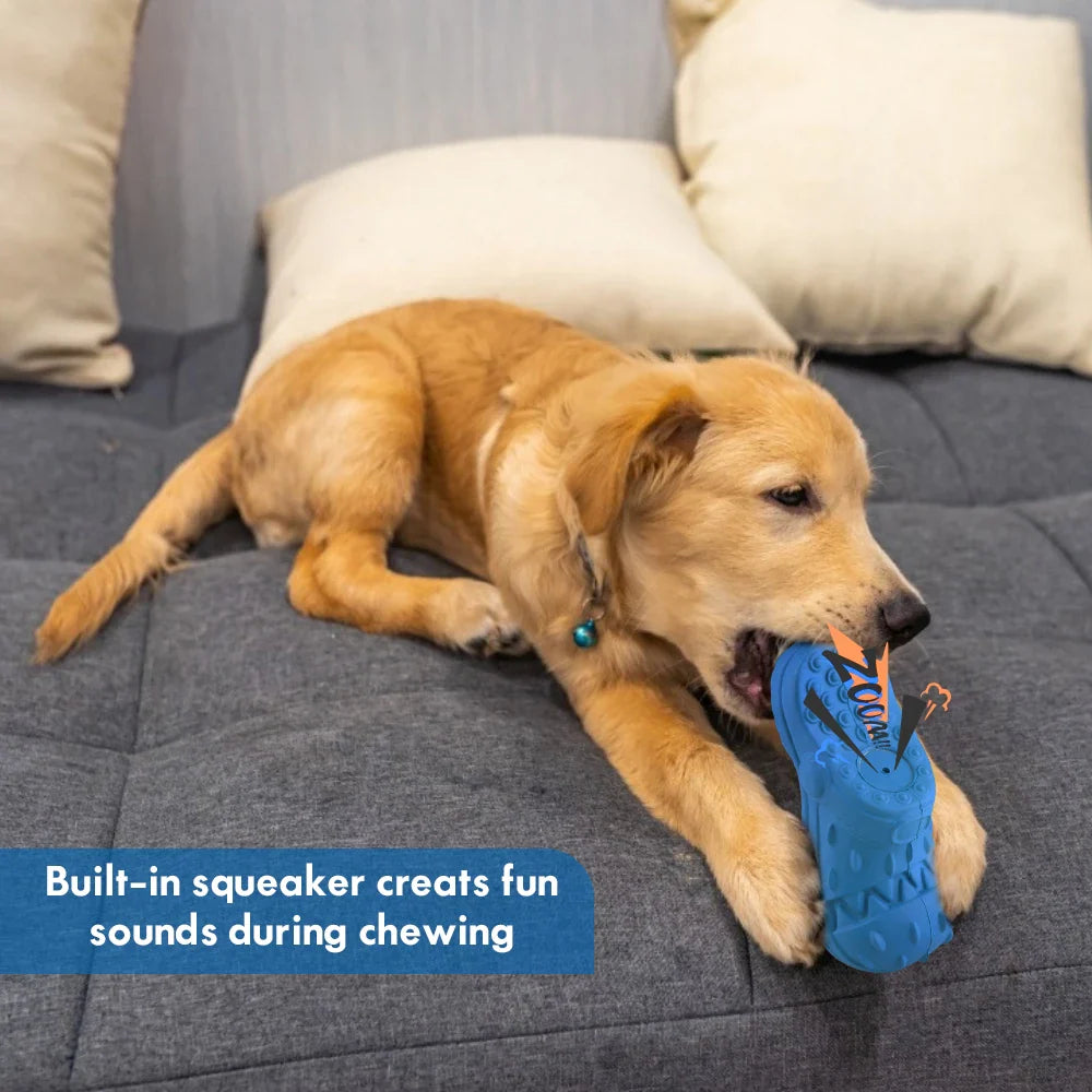 MASBRILL Dog Toy Aggressive Chewer Chew Dog Toys PET Toothbrush Interactive Tough Durable Dog Toys Natural Rubber Teeth Cleaning