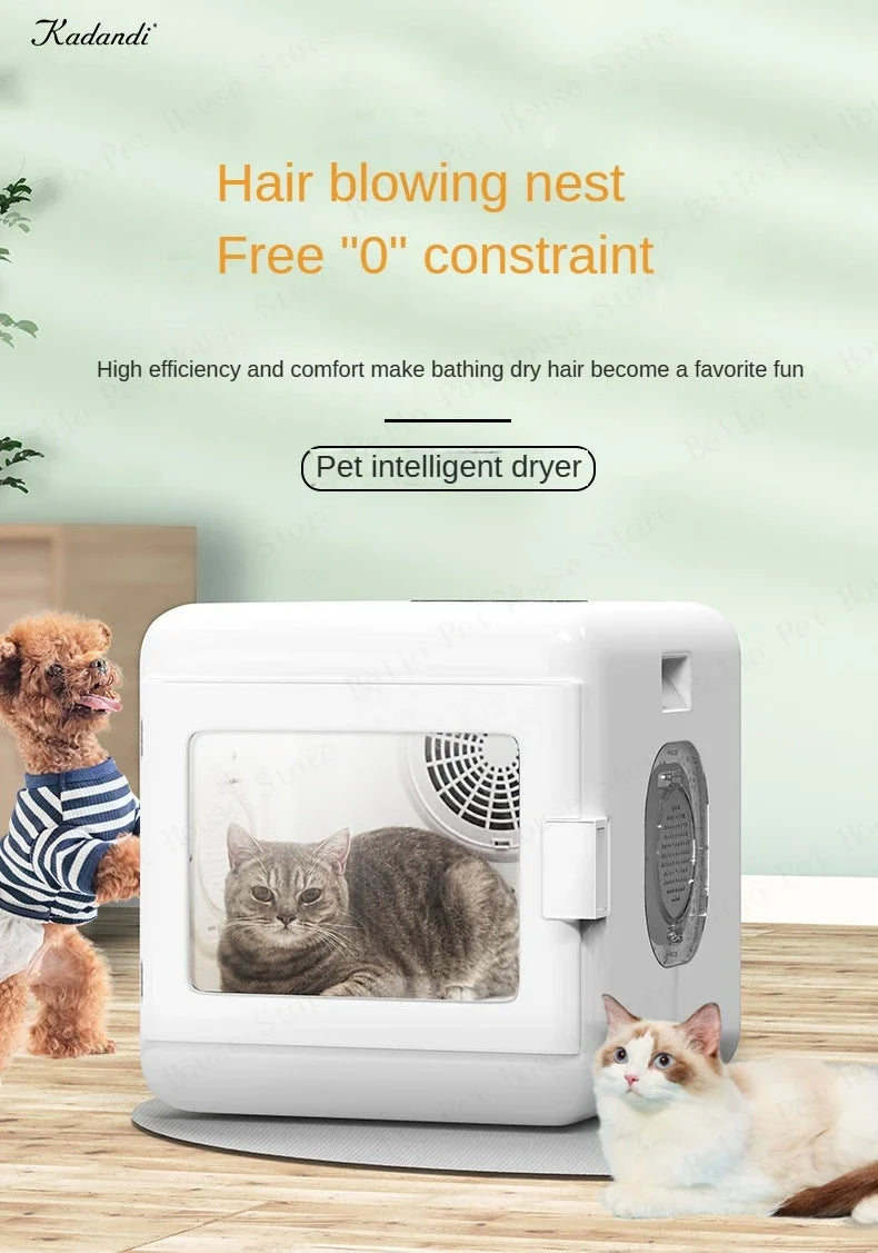 Home Pet Drying Box for Medium To Large Dogs Cat Water Blower Dryer Multifunctional Fully Automatic Silent Hair Dryer for Dogs