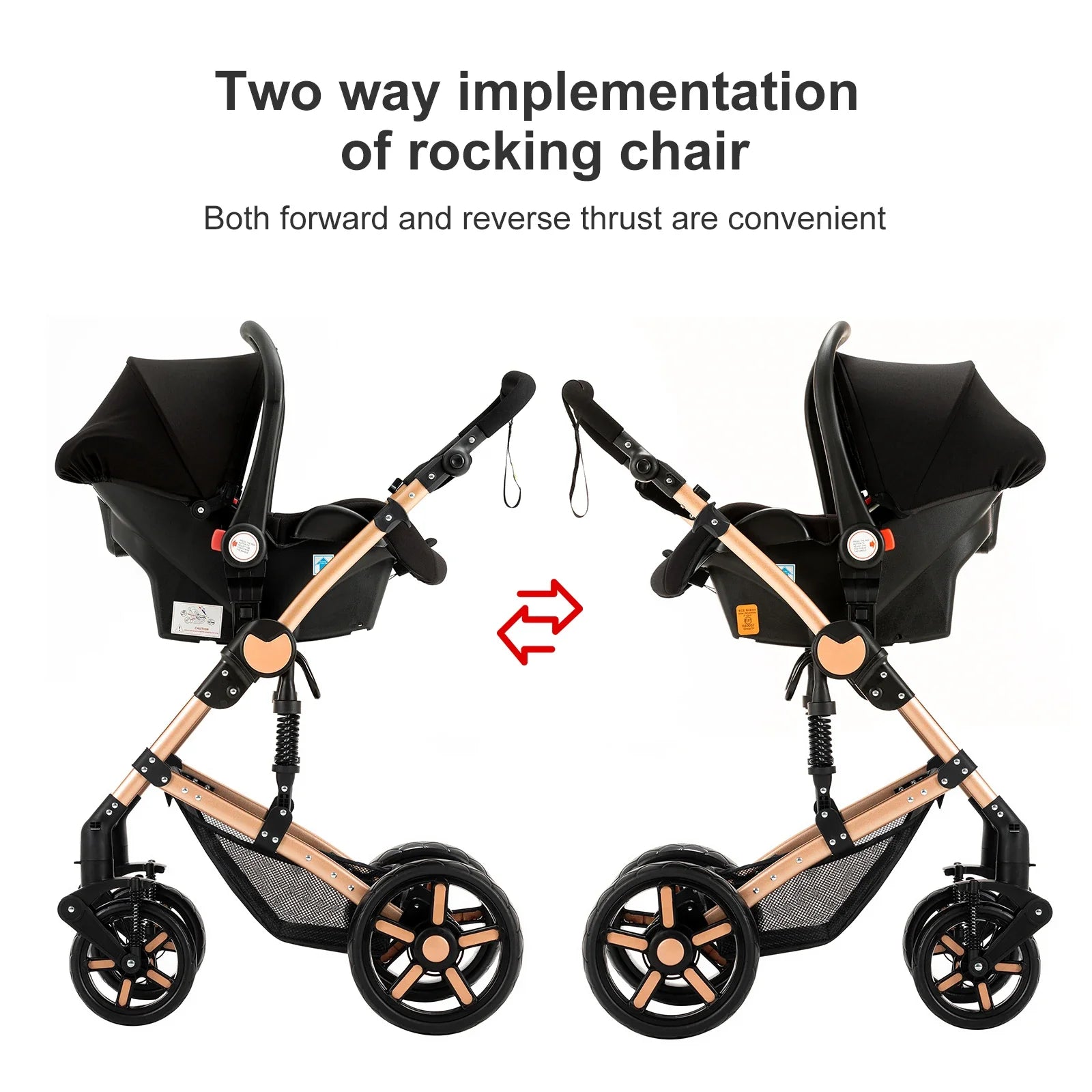 High quality newborn Lightweight  Baby Stroller  Folding Cart  Comfort Baby Stroller 3 in 1 Child Safety Seat With ISOfix