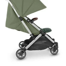 Minu V2 Travel Stroller Lightweight, Portable Design One-Hand Fold Shoulder Strap and Leather Bumper Bar Included Greyson