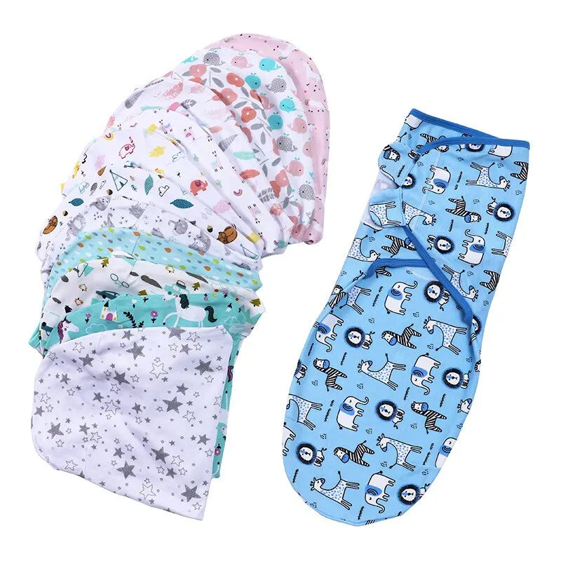 Baby Swaddle Blanket Newborn Infant Adjustable Swaddling Sleep Sack for Boy Girl