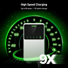 Autel MaxiCharger Home Electric Vehicle (EV) Charger, Up to 50 Amp, 240V, Level 2, WiFi and Bluetooth Enabled, EVSE, Hardwired