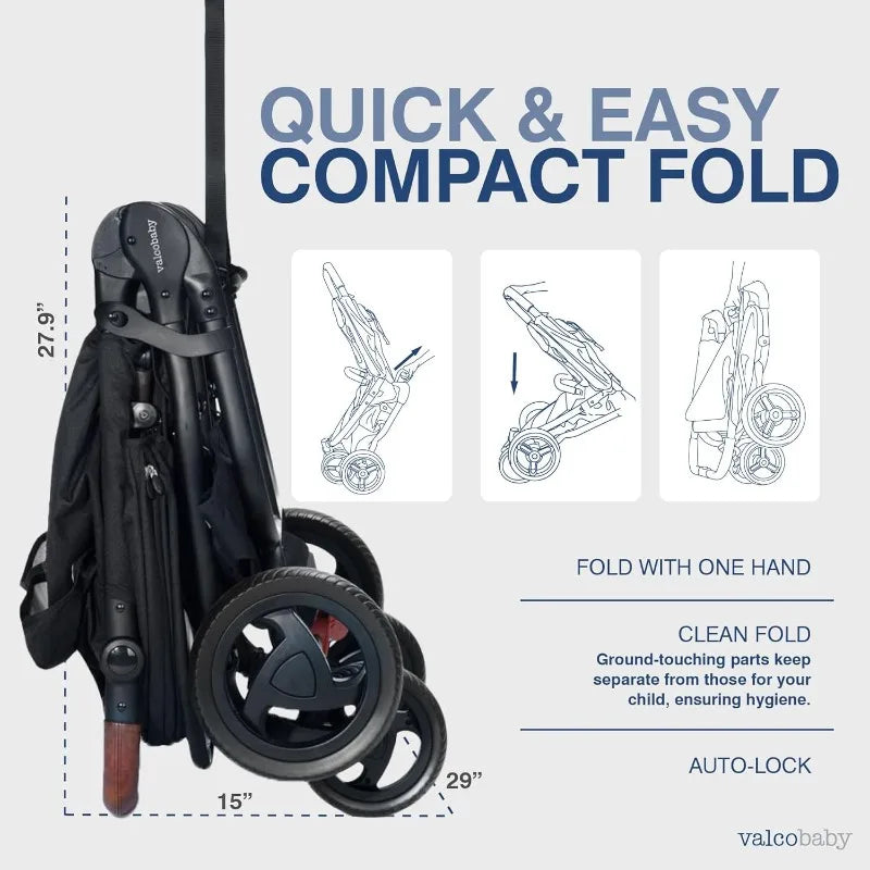 Trend Duo Side by Side Double Stroller - Easy Compact Fold, Multi-Position Recline, Large Canopy Infant Twin Stroller