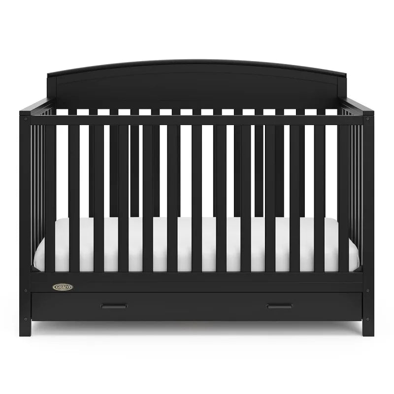 Benton 5-in-1 Convertible Crib – GREENGUARD Gold Certified,Converts from Baby Crib to Toddler Bed,Daybed and Full-Size Bed