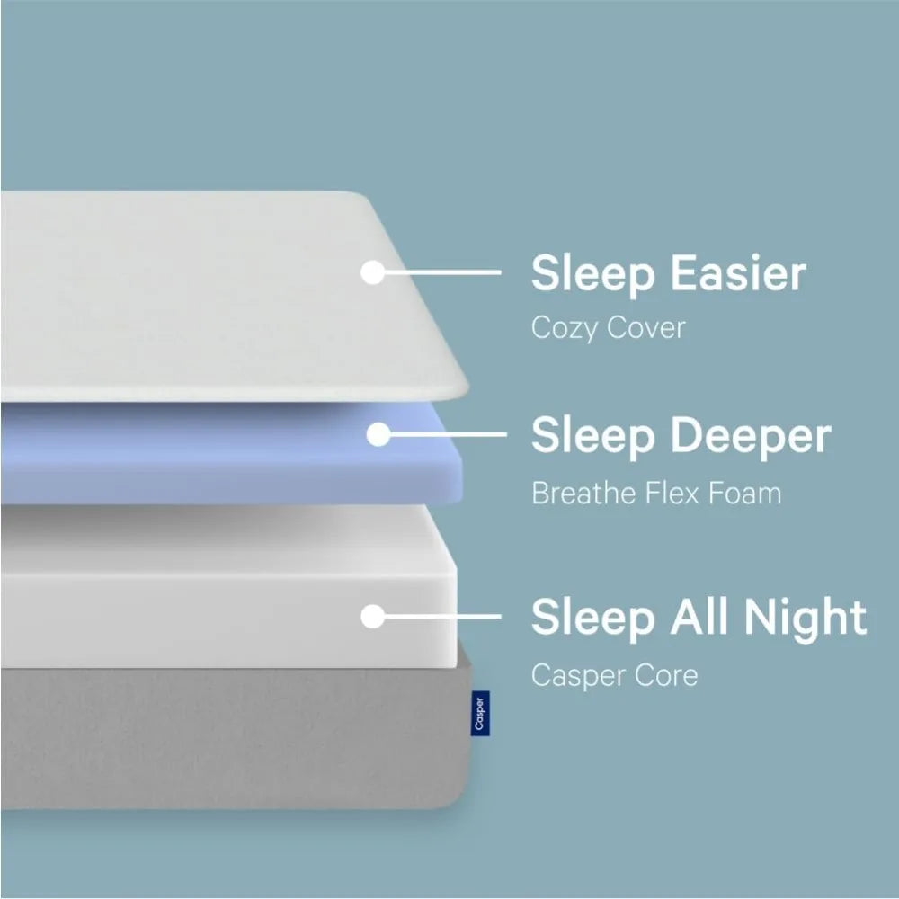 Casper Sleep Element, Medium Firm Mattress, Twin-XL/Queen/King optional Size - Memory Foam + Support