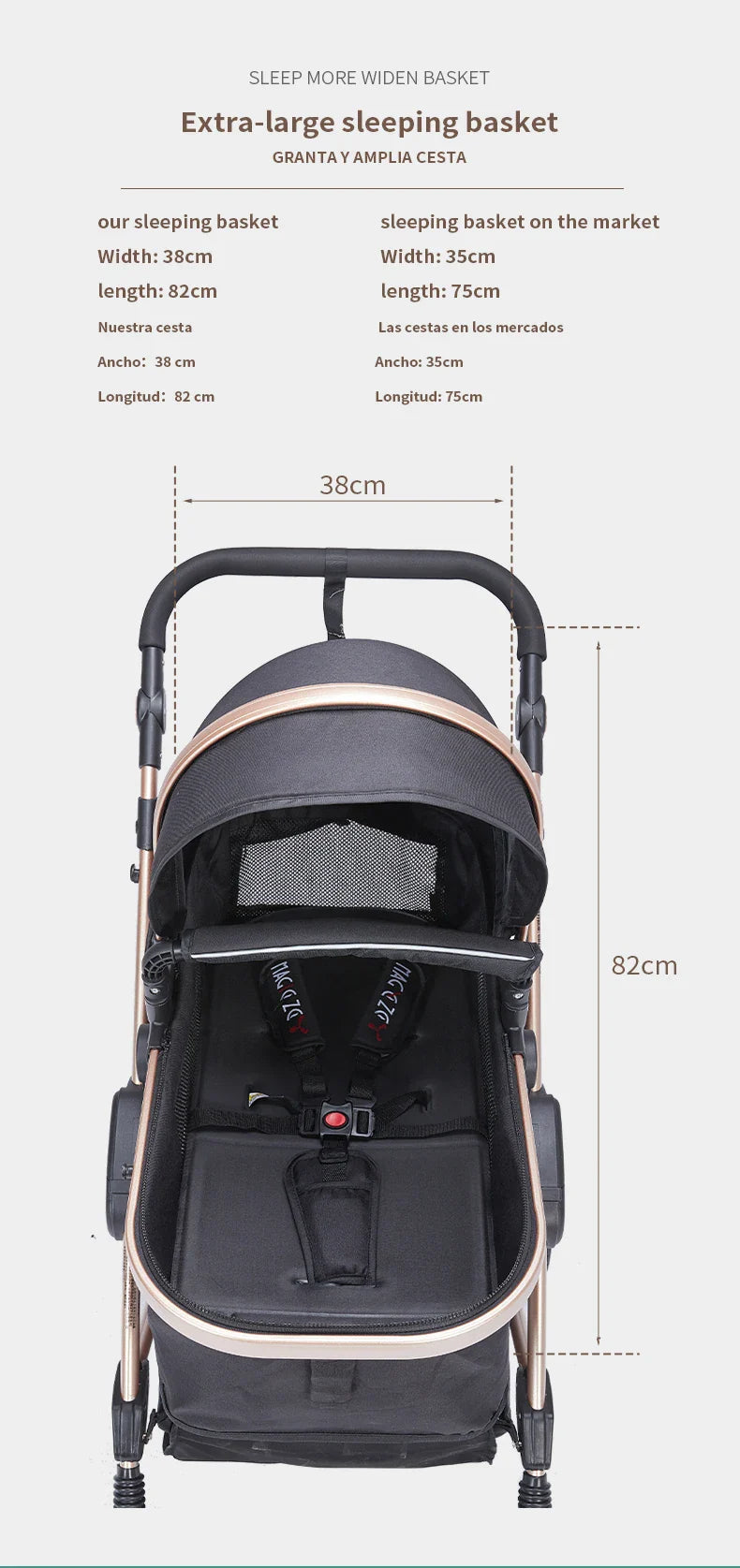 baby stroller 3 in 1 baby car light strollers Baby carriage stroller for the baby cribs Car Safety Seats For Child With Car Base