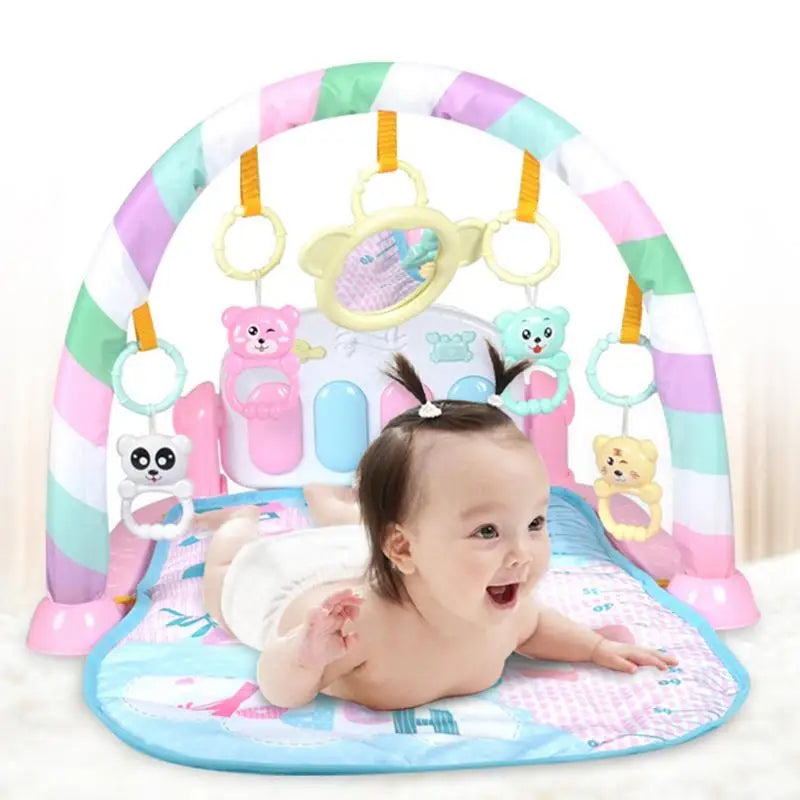 Baby Play Gym Toddler Musical Activity Play Mat With Hanging Children Carpet Pedal Piano Baby Toys 0 12 Months