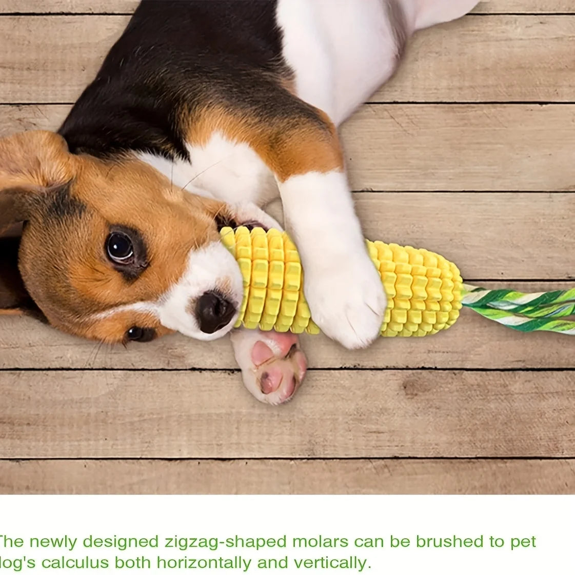 Dog Chew Toys for Aggressive Chewers, Tough Durable Squeaky Interactive Dog Toys, Puppy Teeth Chew Corn Stick Toy for Small Larg