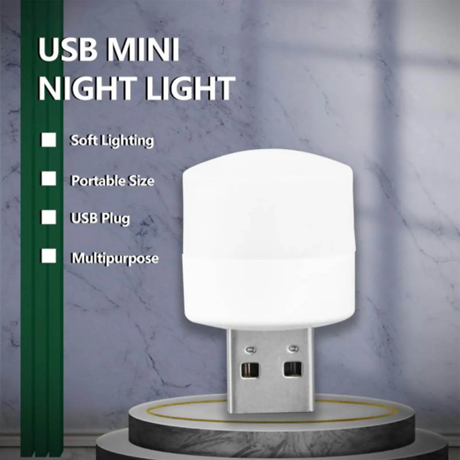 USB Night Light Portable Plug Mini LED Lamp 5V Desk Lamp Eye Protection Reading Light For Power Bank PC Laptop Notebook