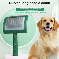 Long Pin Slicker Brush for Large Dog Matted Hair Grooming Wire Brush for Pets Shedding Mats Cats Undercoat Loose Hair Removes